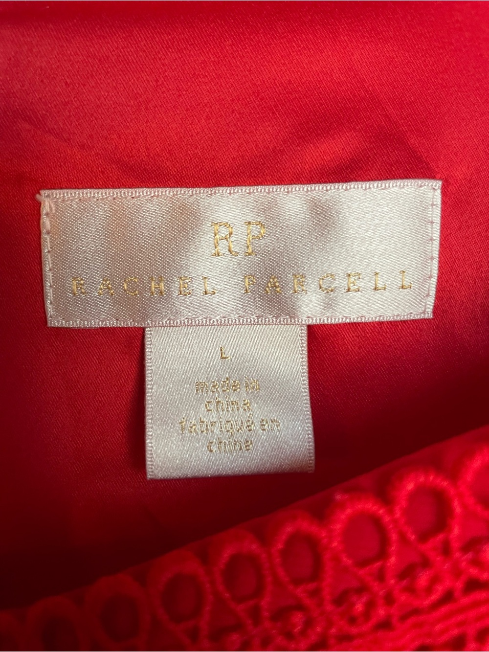 NWOT Red Goji Rachel Parcell Puff-Sleeved Tiered Maxi Dress - Picture 6 of 7